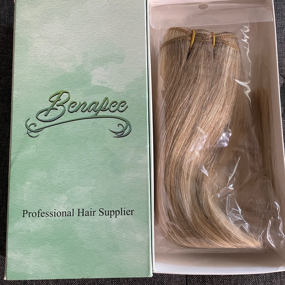 Hair Extension Weft Human Hair Color 16/22 NEW